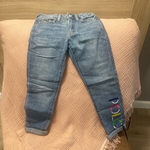 Polo by Ralph Lauren Blue Ankle Cropped Jeans